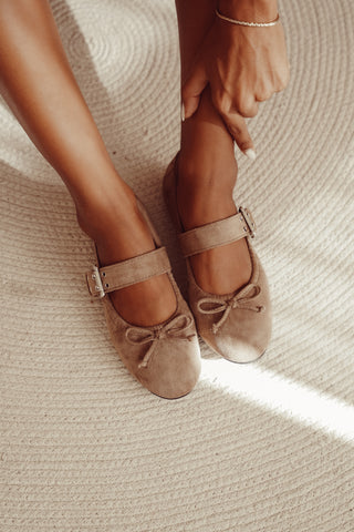 Ballerina's met gesp beige - Payton
