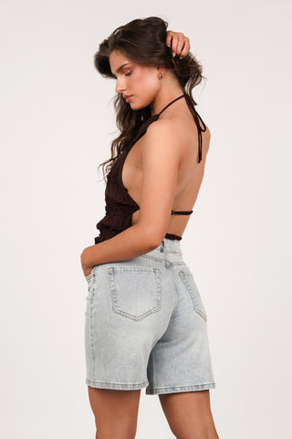 Open back top brown - Jaimie