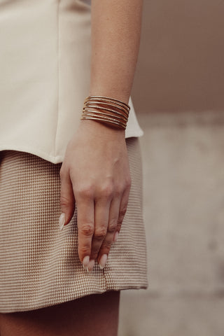 Bracelet gold lines - Mira