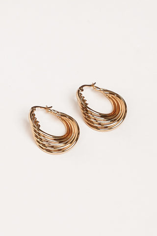 Statement oorbellen twist goud - Audrey