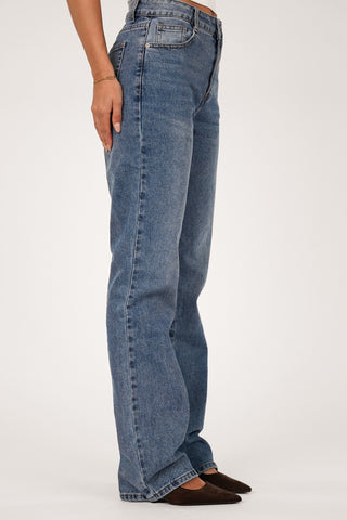 Tall straight leg jeans blauw - Biba