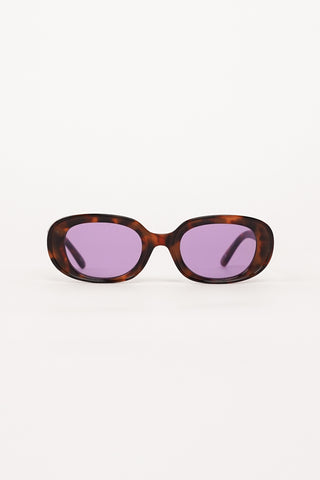 Oval Sunglasses Black - Jane