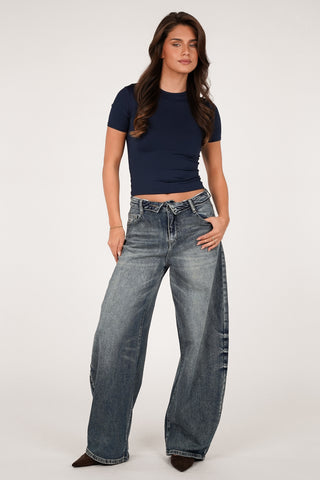 Ballon-Jeans, dunkelblau - Brooklyn