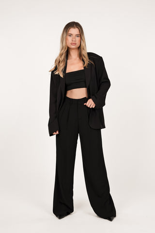 Women's trousers black - Laure