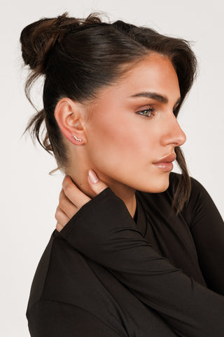 Diamond ear piercing short gold - Diana