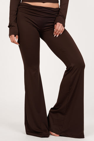 Flared leggings brown - Hope