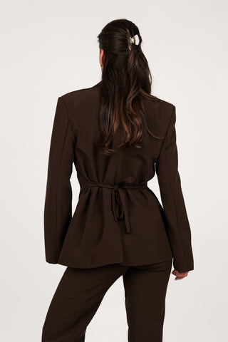 Tailored blazer brown - Moon