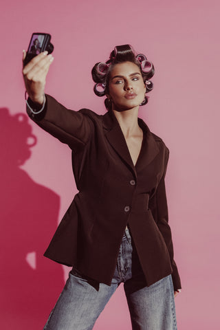 Tailored blazer brown - Moon