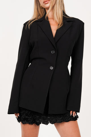 Fitted blazer black - Moon