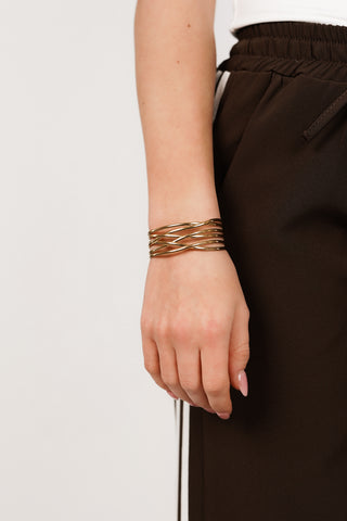 Adjustable gold bracelet - Lina