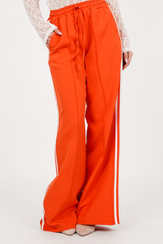 Jogger trousers with pinstripe brown - Emily
