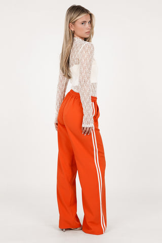 Jogger trousers with pinstripe brown - Emily