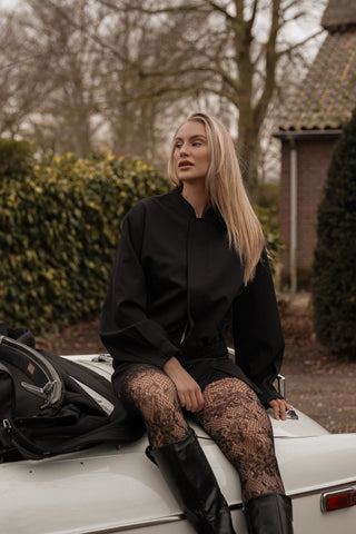 Lace tights black - Bodia