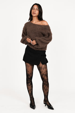 Lace tights black - Bodia