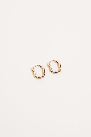 Small earrings organic gold - Jody