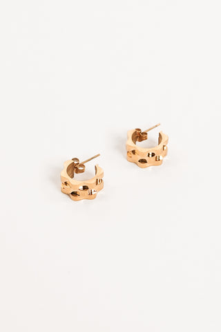 Small link earrings gold - Milia