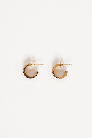Small link earrings gold - Milia