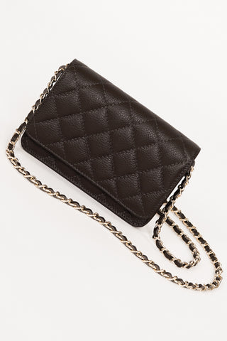 Leather crossbody bag brown - Lyla