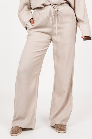 Relaxed-fit beige trousers - Ravi