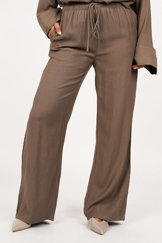 Loose-fitting brown trousers - Ravi