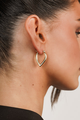 Earrings pointed shape gold - Sarina