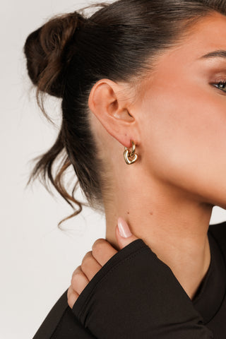 Earrings with heart gold - Lilo