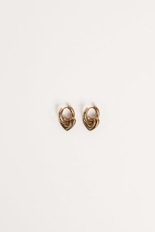 Earrings with heart gold - Lilo