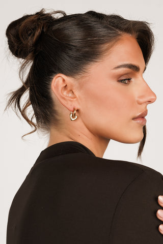 Earrings with heart gold - Lilo