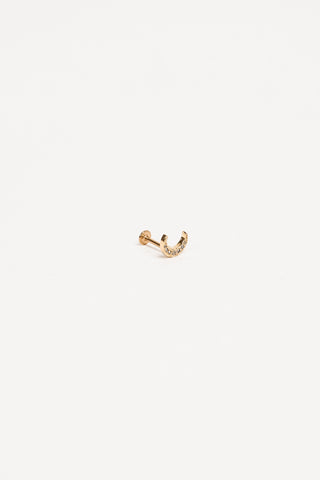 Ear piercing moon gold large - Vivi