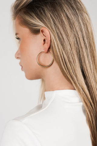 Earrings thin gold - Nora