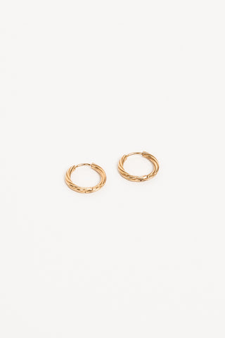 Earrings twisted gold - Gaia