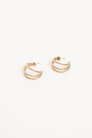 Twist Hoop Earrings - Shay
