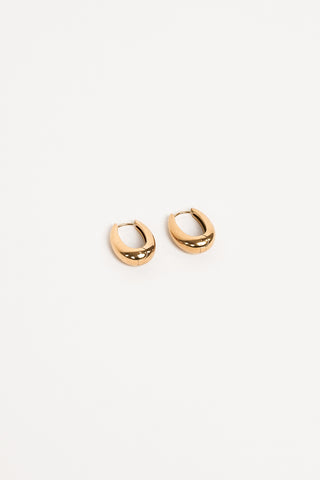 Oval earrings gold - Nikky