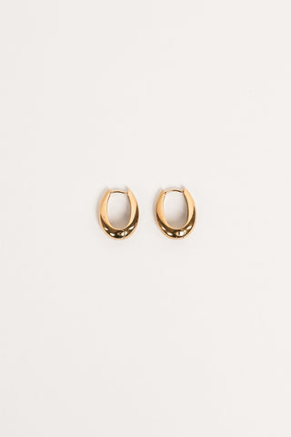 Oval earrings gold - Nikky