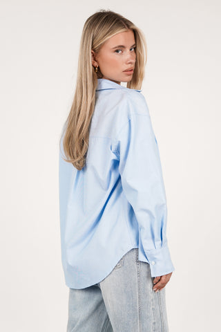 Women's regular fit light blue blouse - Jacey