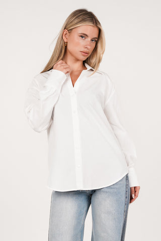 Women's blouse regular fit white - Jacey