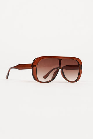 Oversized brown sunglasses - Jip