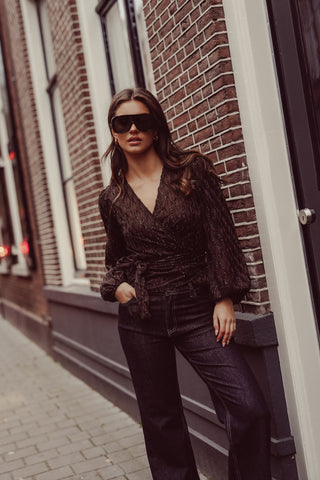 Oversized black sunglasses - Jip