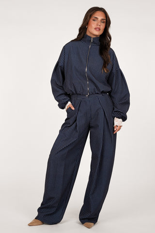 Pantalon ballon fit met print blauw - Nelly