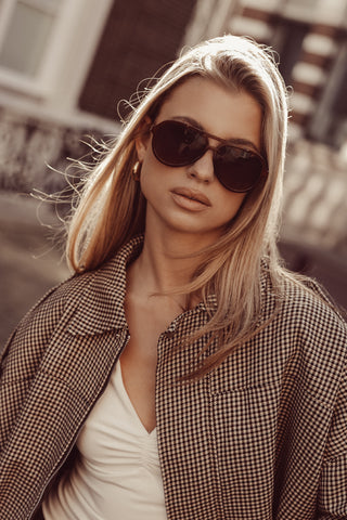 Aviator sunglasses brown - Lotta