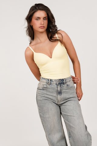 Shapewear bodysuit yellow - Nomi