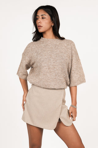 Skort Hahnentritt beige - Demi