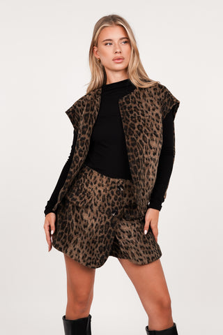 Wollskort mit Leopardenmuster - Jazzy