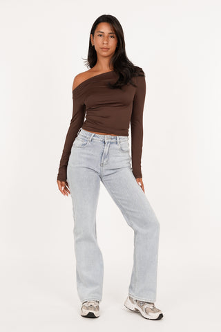 Hellblaue Jeans mit geradem Bein - Nena