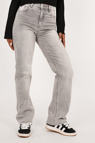 Straight leg jeans light gray - Nena