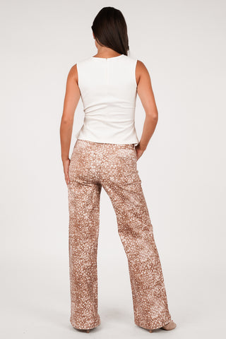 Straight leg jeans met print camel - Kensi