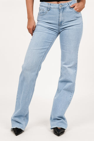 Tall jeans mid waist light blue - Shelly