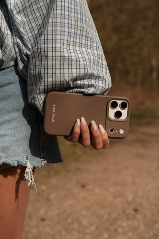 Silicone Phone Case iPhone Brown - Jules