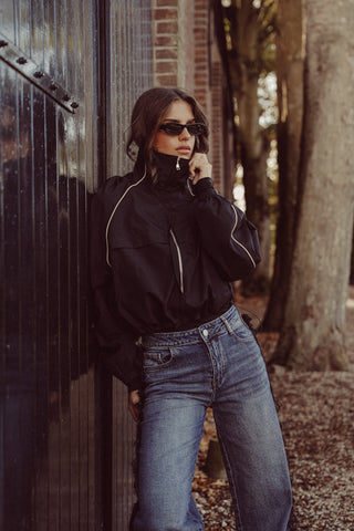 Track jacket zwart - Olivia
