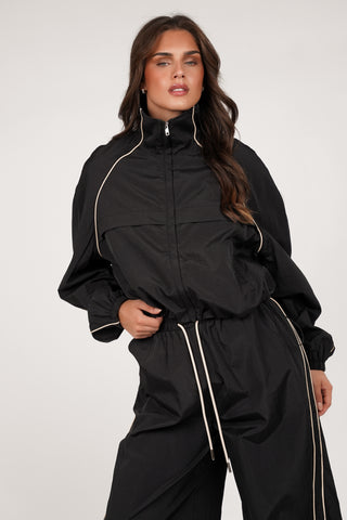 Track jacket zwart - Olivia
